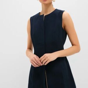Tuckernuck Navy Rhoda zip tunic size 14 NWT
